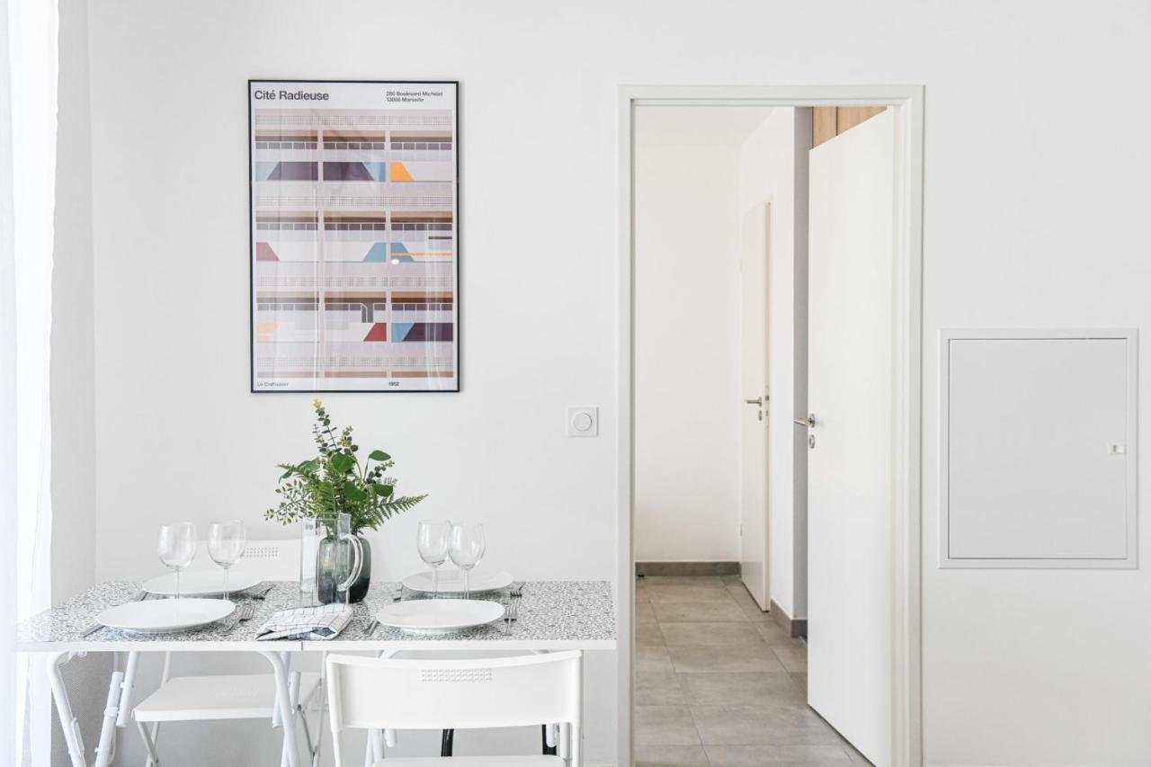 מרסיי Appart Avec Terrasse Et Parking A 2 Min Du Metro מראה חיצוני תמונה